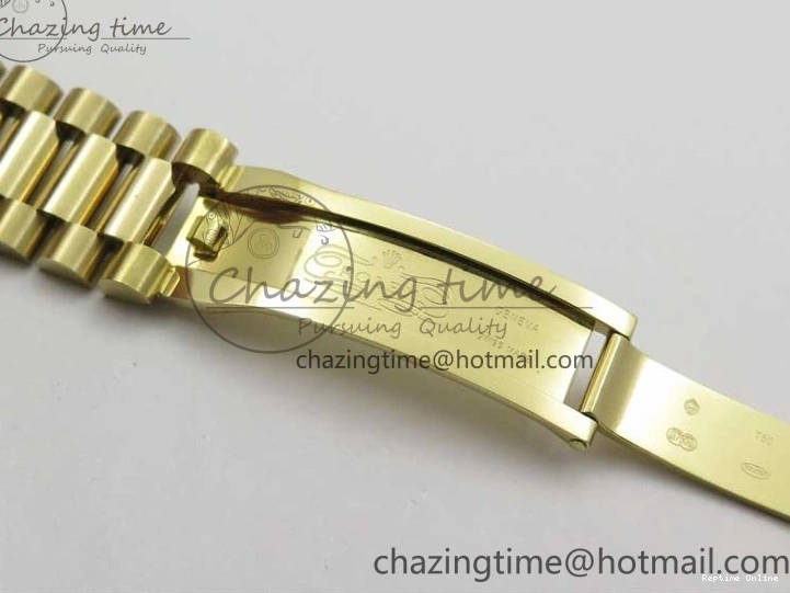 1218 Day-Date 40mm 228239 BP New Dial Version 904 YG Silver Stick Markers Dial on YG President Bracelet A Sophisticated 2807